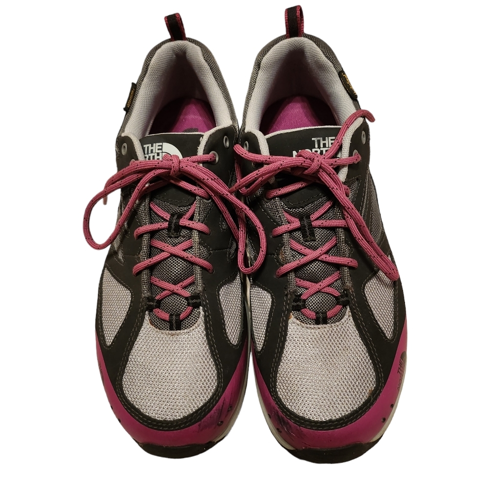The North Face Women's Fucia and Gray Hydroseal Hiking Shoes Size 9